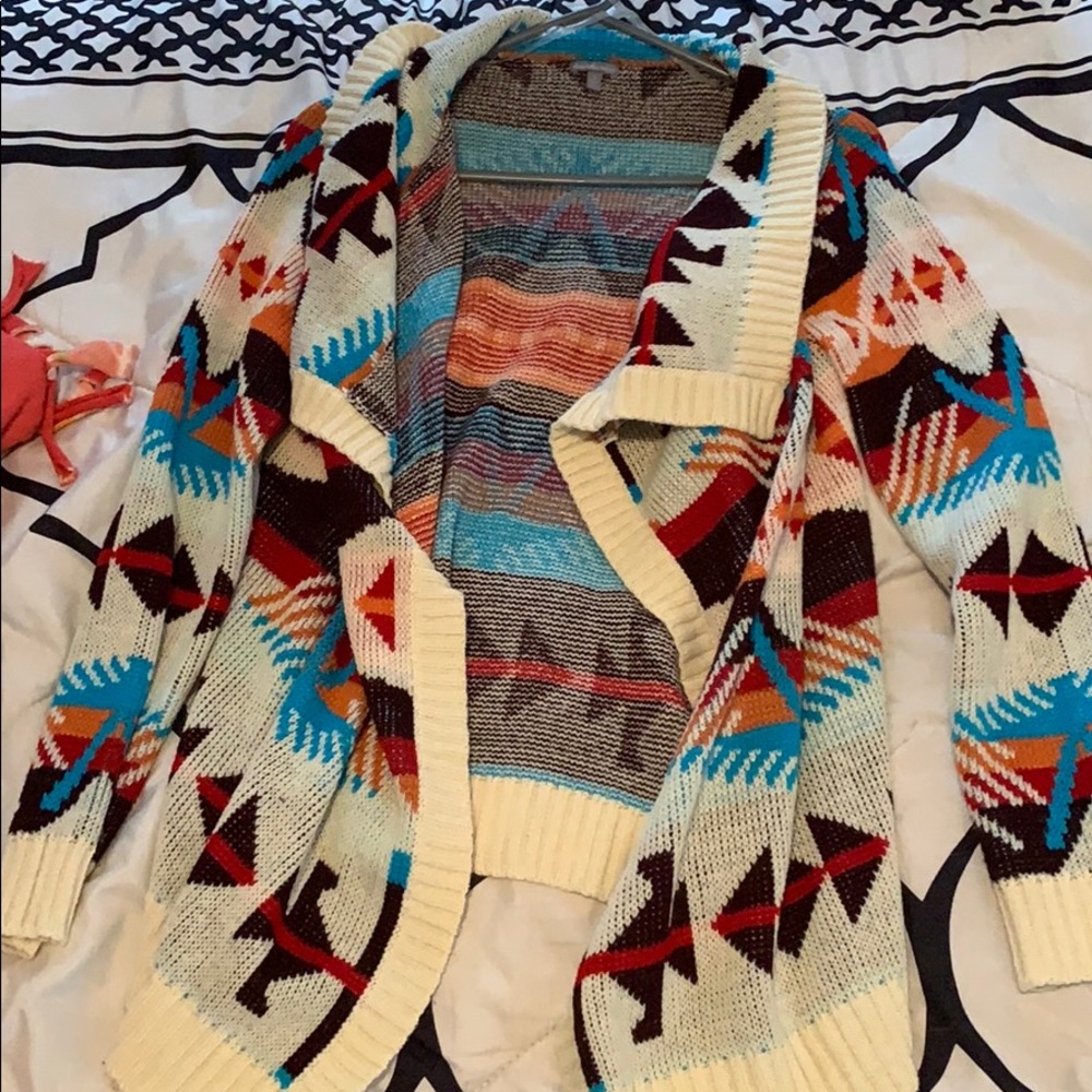 Tribal Print Cardigan